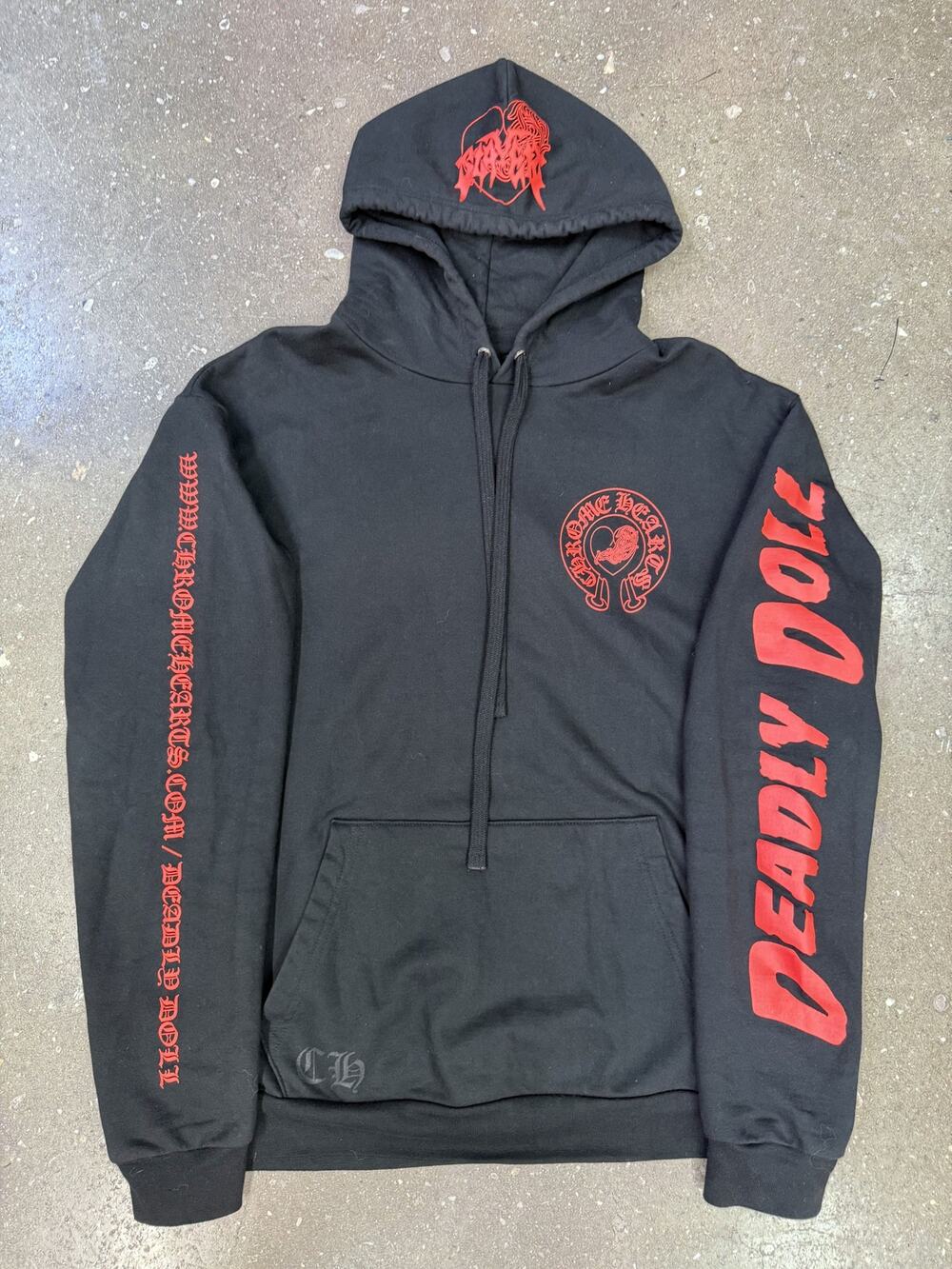 Chrome Hearts Deadly Doll Red Hoodie